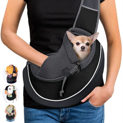 Portable Pet Carrier Crossbody Bag for Dogs and Cats | Durable, Breathable Design for Safe Travel