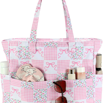 Ocean Breeze | Large Waterproof Beach Tote Bag with Wet Compartment | Stylish & Versatile for Pool, Travel, or Gym