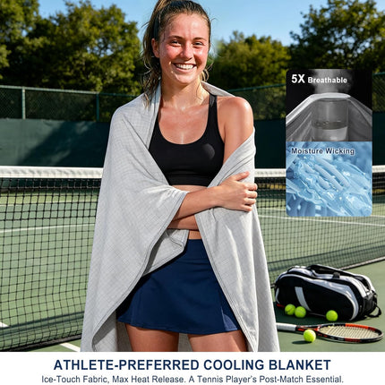 Chill Comfort | Breathable Cooling Blanket with Double-Sided Design | Lightweight Throw for Hot Sleepers and Night Sweats