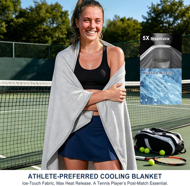 Chill Comfort | Breathable Cooling Blanket with Double-Sided Design | Lightweight Throw for Hot Sleepers and Night Sweats