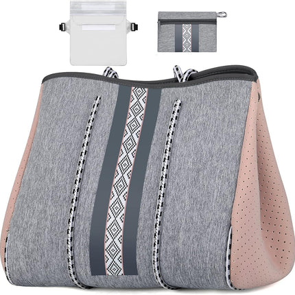 Vepine beach Tote Bag | Large Beach Bag with Inner Pocket for Easy Organization