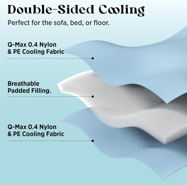 Cozy Pet Collection | Cooling Blanket for Dogs with Q-MAX>0.4 | Washable Summer Throw for Comfort in Hot Weather