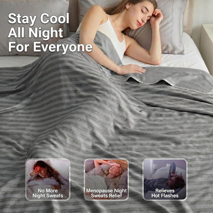 Chill Comfort | Cooling Blanket for Hot Sleepers with Arc-Chill Technology | Lightweight & Breathable Summer Throw for Travel and Outdoor Use