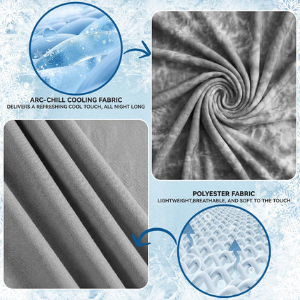 Cozy Nights | Cooling Throw Blanket for Hot Sleepers with Arc-Chill Technology | Lightweight & Breathable Summer Comfort