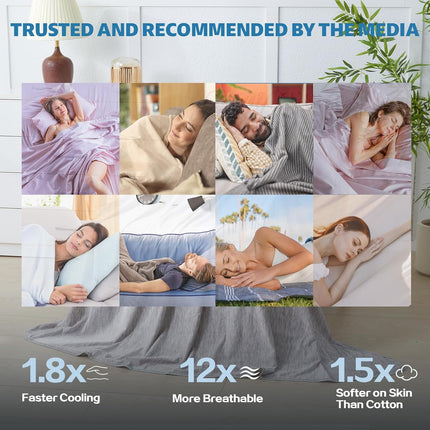 ChillWave | Cooling Blanket with Breathable Fabric | Lightweight & Soft for Hot Sleepers