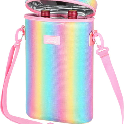 Insulated Wine Tote Carrier Bag with Padded Design | Leakproof Cooler for Travel and Parties