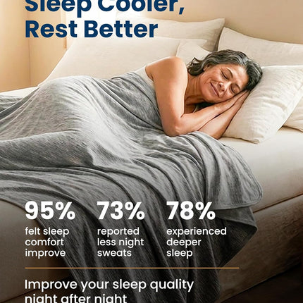 Cozy Haven | Cooling Blanket for Hot Sleepers with Breathable Fabric | Lightweight Throw for Comfort and Relief