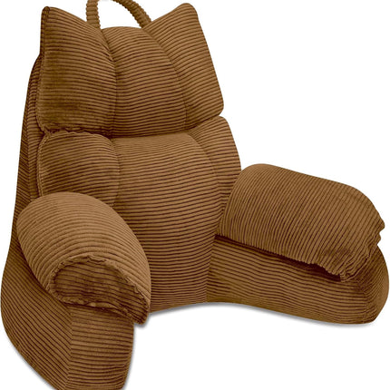 Lounge Comfort | Bed Pillow with Arm Support & Memory Foam | Ideal for Reading and Gaming