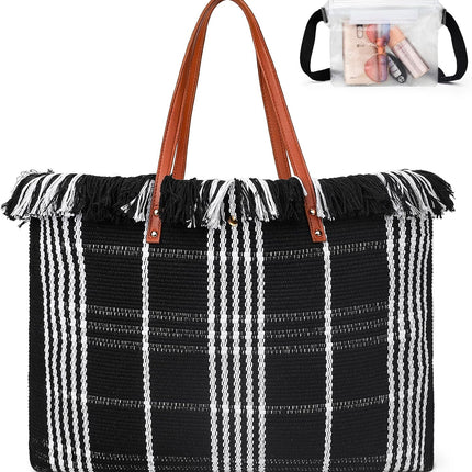 Vepine beach Tote Bag | Large Beach Bag with Inner Pocket for Easy Organization