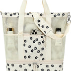 Black Floral Beige