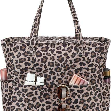 Coastal Collection | Large Waterproof Beach Tote Bag with Zipper & Wet Pocket | Versatile for Travel, Gym, and Grocery
