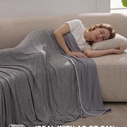Cool Comfort | Cooling Blanket for Hot Sleepers with Q-Max > 0.4 | Lightweight, Breathable Design for a Refreshing Night's Sleep