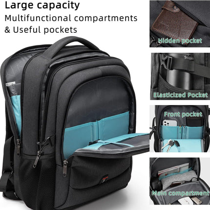 Water Resistant Laptop Backpack for 17 Inch Laptop