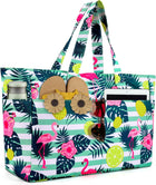 Ultimate Beach Tote | Extra Large Waterproof Bag with Zippered Wet Compartment | Lightweight & Foldable for Easy Travel
