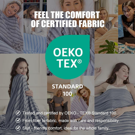 Coastal Comfort | Direct Cooling Throw Blanket with Double-Sided Effect | Lightweight & Breathable for Hot Sleepers