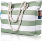 Beach Bliss | Large Waterproof Beach Tote Bag with Zipper | Sandproof Design for Easy Summer Outings