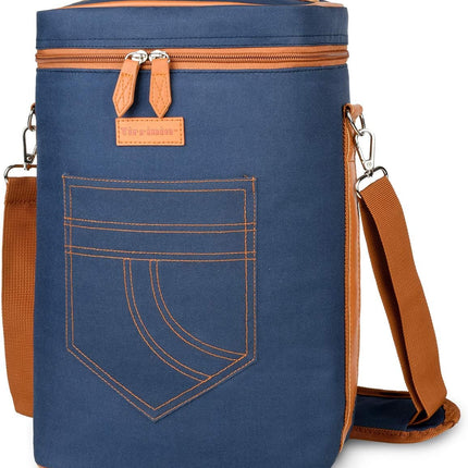 Insulated Wine Tote Carrier Bag with Padded Design | Leakproof Cooler for Travel and Parties