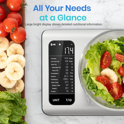Precision Pro | Smart Food Kitchen Scale with Nutritional Calculator | Digital Measurement for Healthy Cooking and Weight Management