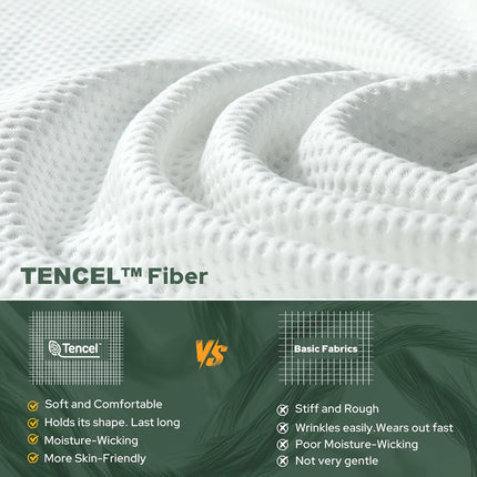 Comfort Haven | Queen Mattress Topper with Ultra Soft Tencel™ Blend | Extra Thick Cooling Pad for Back Pain Relief