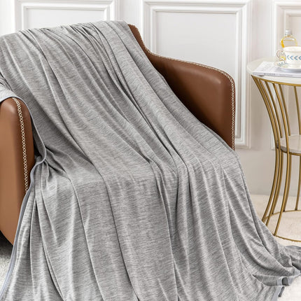 Cozy Comfort | Cooling Blanket Throw for Hot Sleepers with Q-Max 0.4 Technology | Soft, Lightweight Design for All-Night Comfort