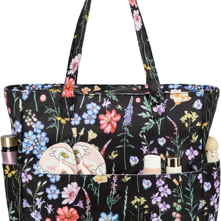 Vepine Waterproof Beach Tote Bag with Wet Compartment | Extra Large Carry-On for Weekend Travel