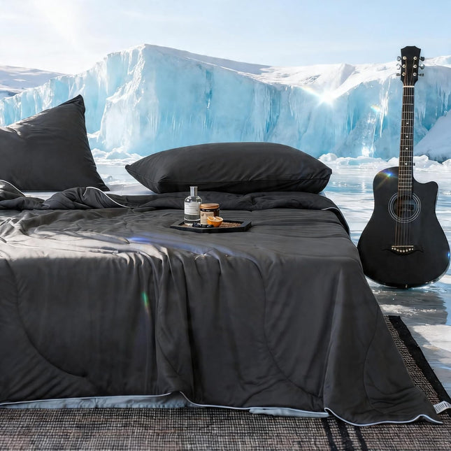Cooling Comforter Set | Lightweight Cooling Blanket with Cooling Pillowcases | Moisture-Wicking Fabric for Hot Sleepers
