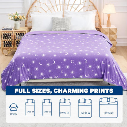 Cozy Comfort | Cooling Blanket with Double-Sided Fabric | Lightweight Summer Blanket for Hot Sleepers and Travel