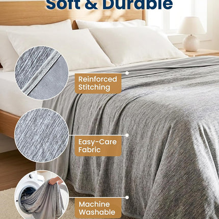 Cozy Haven | Cooling Blanket for Hot Sleepers with Breathable Fabric | Lightweight Throw for Comfort and Relief