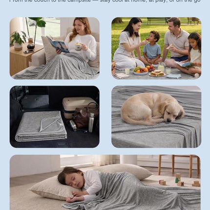 Cool Comfort | Cooling Blanket for Hot Sleepers with Q-Max > 0.4 | Lightweight, Breathable Design for a Refreshing Night's Sleep