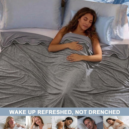 Cool Comfort | Cooling Blanket for Hot Sleepers with Q-Max > 0.4 | Lightweight, Breathable Design for a Refreshing Night's Sleep