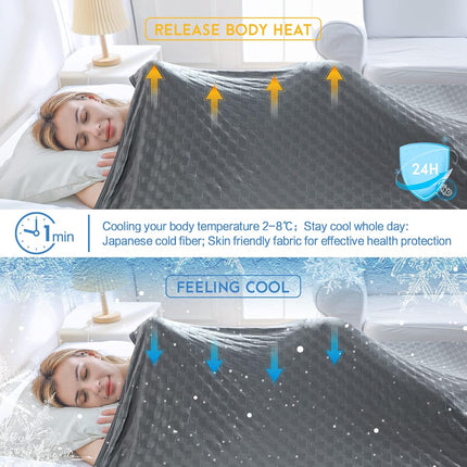 Chill Comfort | Cooling Summer Blanket with Double-Sided Cold Effect | Breathable & Lightweight for Hot Sleepers