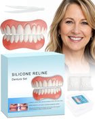 Vepine Custom Fit | Moldable Silicone Dentures with Natural Look | Comfortable Temporary Teeth for Daily Use & Special Occasions