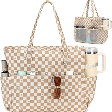 Ocean Breeze | Large Waterproof Beach Tote Bag with Wet Compartment | Stylish & Versatile for Pool, Travel, or Gym