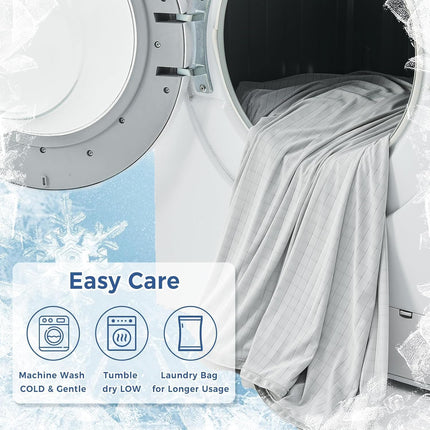 Chill Comfort | Breathable Cooling Blanket with Double-Sided Design | Lightweight Throw for Hot Sleepers and Night Sweats