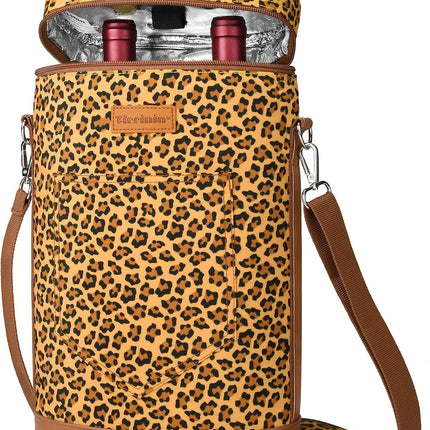Insulated Wine Tote Carrier Bag with Padded Design | Leakproof Cooler for Travel and Parties