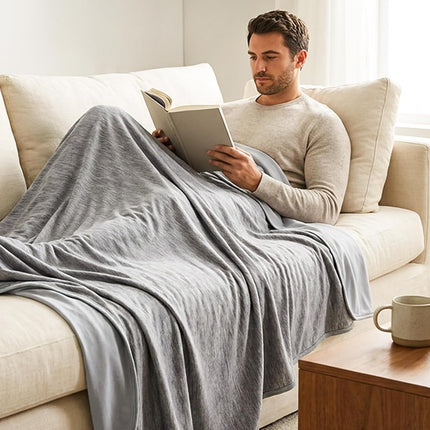 Cozy Haven | Cooling Blanket for Hot Sleepers with Breathable Fabric | Lightweight Throw for Comfort and Relief