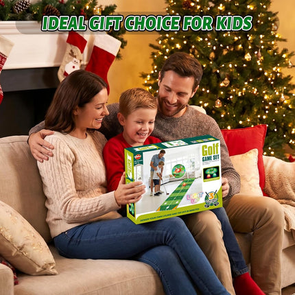 Kids Golf Toy Set with Light-Up Features & 6.5ft Mat | Fun Indoor-Outdoor Game for Ages 3-8