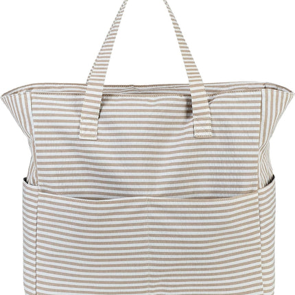 Coastal Collection | Large Waterproof Beach Tote Bag with Zipper & Wet Pocket | Versatile for Travel, Gym, and Grocery