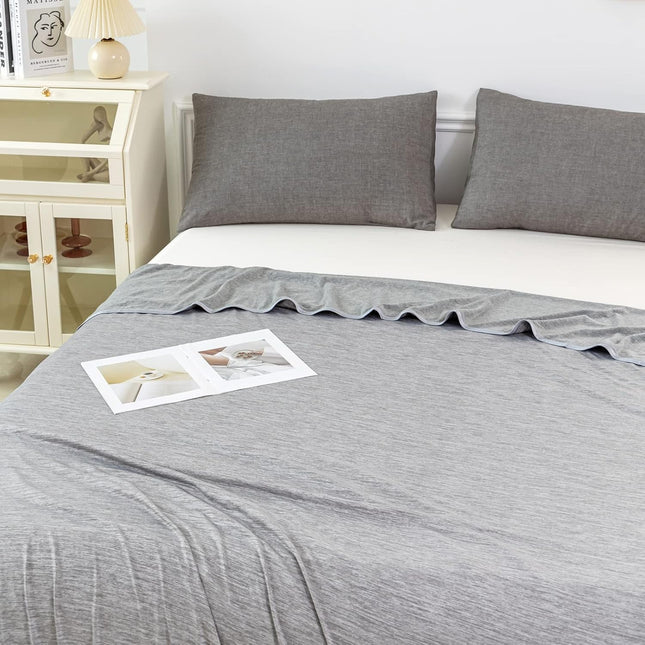 Cozy Comfort | Cooling Blanket Throw for Hot Sleepers with Q-Max 0.4 Technology | Soft, Lightweight Design for All-Night Comfort