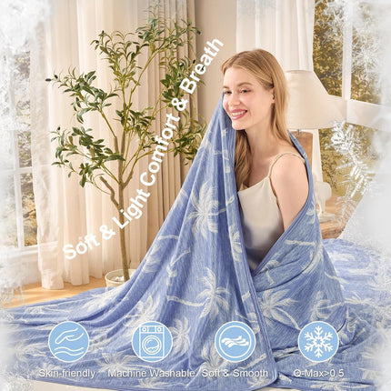 Cozy Nights | Cooling Blanket for Hot Sleepers with Breathable Fabric | Lightweight Summer Throw for Comfortable Sleep