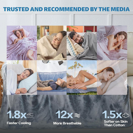 Chill Comfort | Cooling Blanket with Heat-Absorbing Fabric | Soft & Breathable for Year-Round Comfort