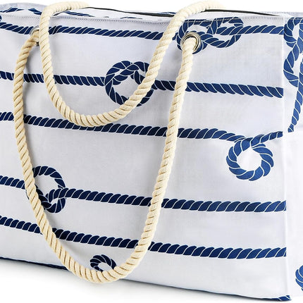 Coastal Escape | Large Waterproof Beach Bag with Sandproof Design | Versatile Tote for Family Outdoor Adventures