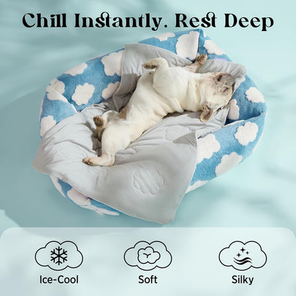 Cozy Pet Collection | Cooling Blanket for Dogs with Q-MAX>0.4 | Washable Summer Throw for Comfort in Hot Weather