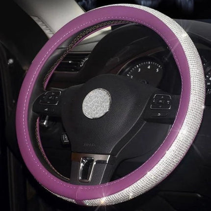 Cute Cartoon Leather Steering Wheel Cover for Most GM Models | Anti-Slip Design for Enhanced Comfort and Safety