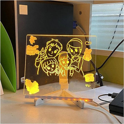 LED Drawing Board for Kids, Light Up Message Board with 7 Colored Pens, LED Sign Board for Cafe Menu – image 12