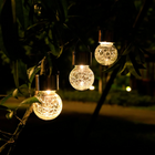 Solar-Powered Lantern with Dusk Sensor & Jute Rope Handle | Weather-Resistant Outdoor Lighting for Cozy Evenings