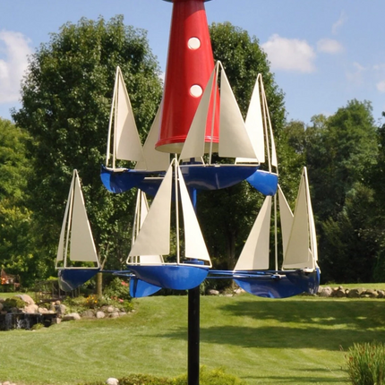 Metal Wind Spinner, Kinetic Wind Sculpture for Outdoor Garden Decor