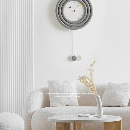 Nordic Light Luxury Wall Clock with Silent Movement | Modern Minimalist Design for Home Décor