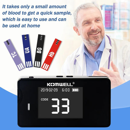 Home Cholesterol Test, Blood Glucose Meter 4 in 1 – image 8