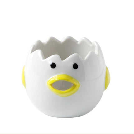 Cute Chicken Ceramic Egg White Separator with Practical Design | Fun Kitchen Accessory for Easy Cooking and Baking